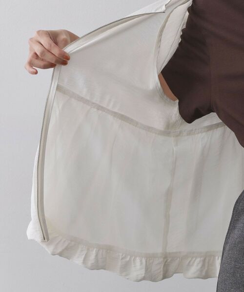 OPAQUE.CLIP / オペーク ドット クリップ レザーブルゾン・ジャケット | シアーバルーンペプラムブルゾン【洗える】 | 詳細19