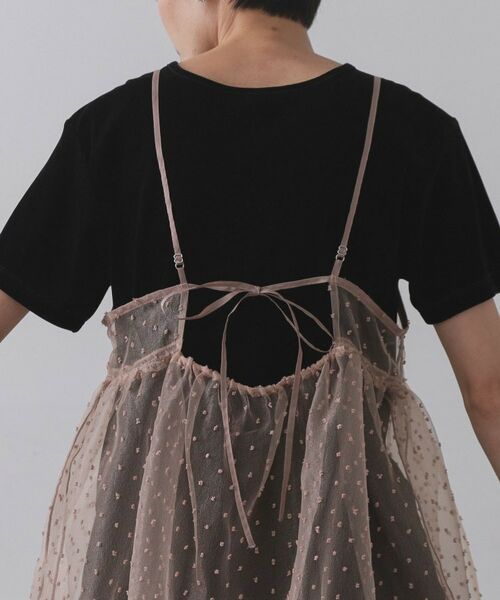 OPAQUE.CLIP / オペーク ドット クリップ ロング・マキシ丈ワンピース | シアードットレイヤードキャミワンピース【洗濯機洗い可】 | 詳細13