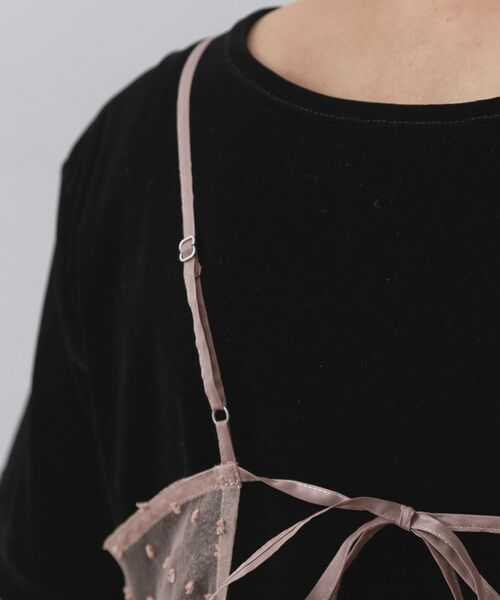 OPAQUE.CLIP / オペーク ドット クリップ ロング・マキシ丈ワンピース | シアードットレイヤードキャミワンピース【洗濯機洗い可】 | 詳細15