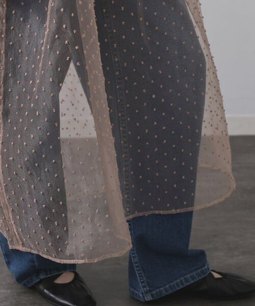 OPAQUE.CLIP / オペーク ドット クリップ ロング・マキシ丈ワンピース | シアードットレイヤードキャミワンピース【洗濯機洗い可】 | 詳細16