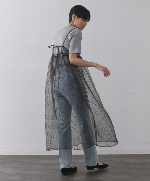 OPAQUE.CLIP / オペーク ドット クリップ ロング・マキシ丈ワンピース | シアードットレイヤードキャミワンピース【洗濯機洗い可】 | 詳細3