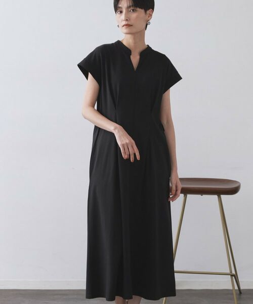 OPAQUE.CLIP / オペーク ドット クリップ ロング・マキシ丈ワンピース | ベルト付きスキッパーワンピース【洗濯機洗い可】 | 詳細1