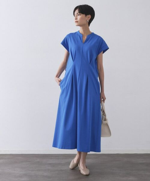 OPAQUE.CLIP / オペーク ドット クリップ ロング・マキシ丈ワンピース | ベルト付きスキッパーワンピース【洗濯機洗い可】 | 詳細11