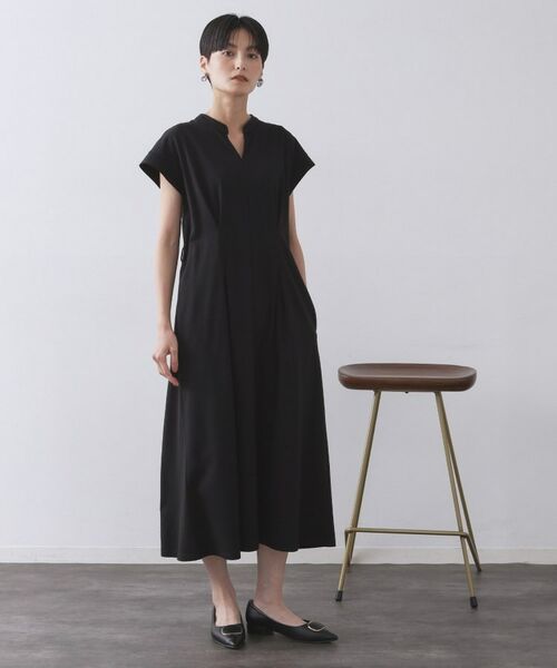 OPAQUE.CLIP / オペーク ドット クリップ ロング・マキシ丈ワンピース | ベルト付きスキッパーワンピース【洗濯機洗い可】 | 詳細5