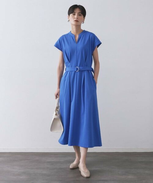 OPAQUE.CLIP / オペーク ドット クリップ ロング・マキシ丈ワンピース | ベルト付きスキッパーワンピース【洗濯機洗い可】 | 詳細9