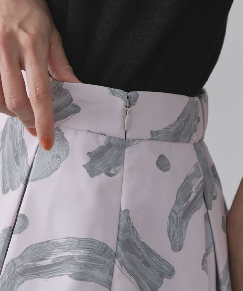 OPAQUE.CLIP / オペーク ドット クリップ スカート | ブラッシュ柄タックフレアスカート【洗濯機洗い可】 | 詳細14