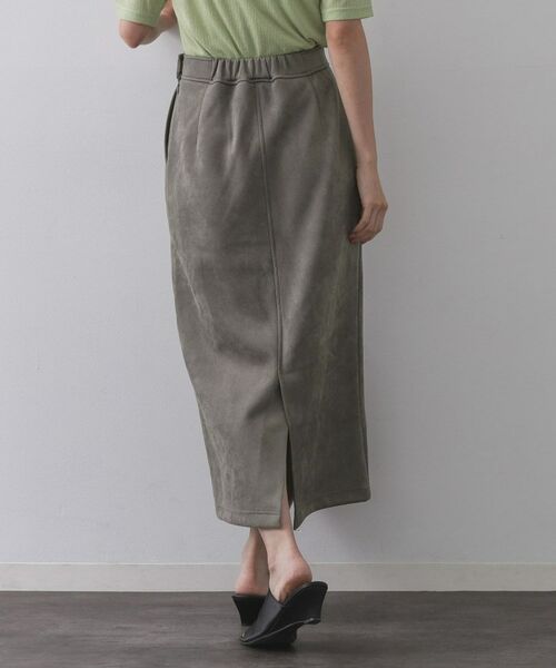 OPAQUE.CLIP / オペーク ドット クリップ スカート | スエードライクナロースカート【洗濯機洗い可】 | 詳細1