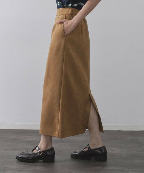 OPAQUE.CLIP / オペーク ドット クリップ スカート | スエードライクナロースカート【洗濯機洗い可】 | 詳細10