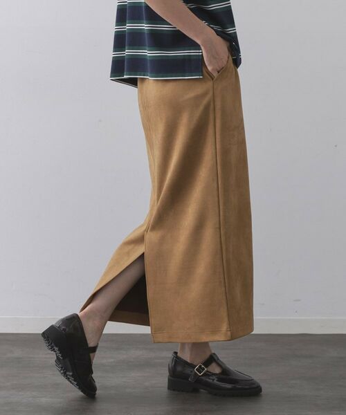 OPAQUE.CLIP / オペーク ドット クリップ スカート | スエードライクナロースカート【洗濯機洗い可】 | 詳細5