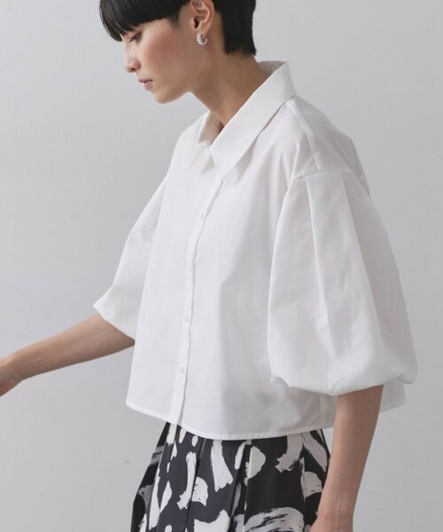 OPAQUE.CLIP / オペーク ドット クリップ シャツ・ブラウス | バルーンスリーブシャツ【洗濯機洗い可】 | 詳細1