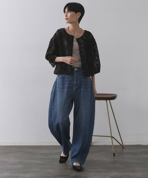 OPAQUE.CLIP / オペーク ドット クリップ シャツ・ブラウス | シアー刺繍レース前開きブラウス【洗濯機洗い可】 | 詳細6