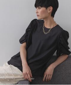 OPAQUE.CLIP / オペーク ドット クリップ シャツ・ブラウス | シアーボリュームスリーブブラウス【洗濯機洗い可】