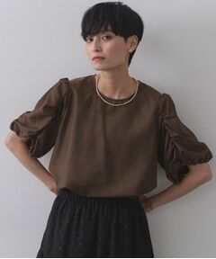 OPAQUE.CLIP / オペーク ドット クリップ シャツ・ブラウス | シアーボリュームスリーブブラウス【洗濯機洗い可】