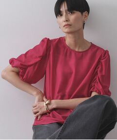 OPAQUE.CLIP / オペーク ドット クリップ シャツ・ブラウス | シアーボリュームスリーブブラウス【洗濯機洗い可】