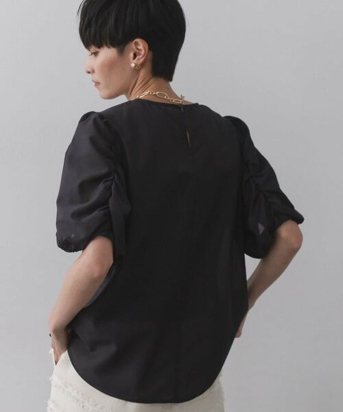 OPAQUE.CLIP / オペーク ドット クリップ シャツ・ブラウス | シアーボリュームスリーブブラウス【洗濯機洗い可】 | 詳細1