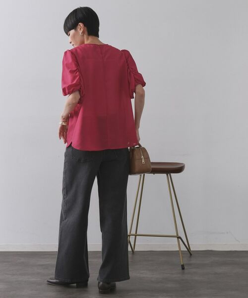 OPAQUE.CLIP / オペーク ドット クリップ シャツ・ブラウス | シアーボリュームスリーブブラウス【洗濯機洗い可】 | 詳細10