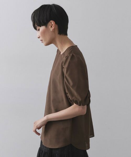 OPAQUE.CLIP / オペーク ドット クリップ シャツ・ブラウス | シアーボリュームスリーブブラウス【洗濯機洗い可】 | 詳細14