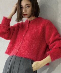 OPAQUE.CLIP / オペーク ドット クリップ カーディガン・ボレロ | シャギーショートカーディガン【洗濯機OK】《6col》