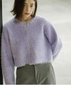 OPAQUE.CLIP / オペーク ドット クリップ カーディガン・ボレロ | シャギーショートカーディガン【洗濯機OK】《6col》