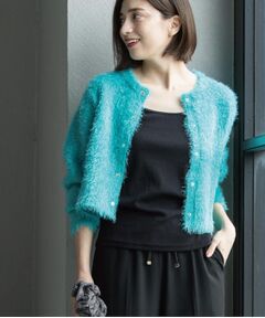 OPAQUE.CLIP / オペーク ドット クリップ カーディガン・ボレロ | シャギーショートカーディガン【洗濯機OK】《6col》
