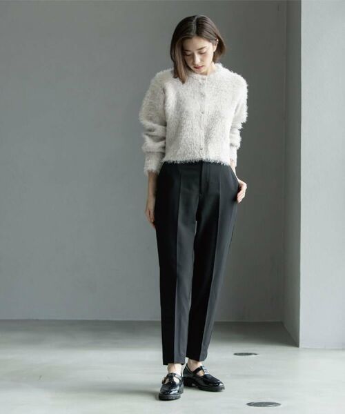 OPAQUE.CLIP / オペーク ドット クリップ カーディガン・ボレロ | シャギーショートカーディガン【洗濯機OK】《6col》 | 詳細16