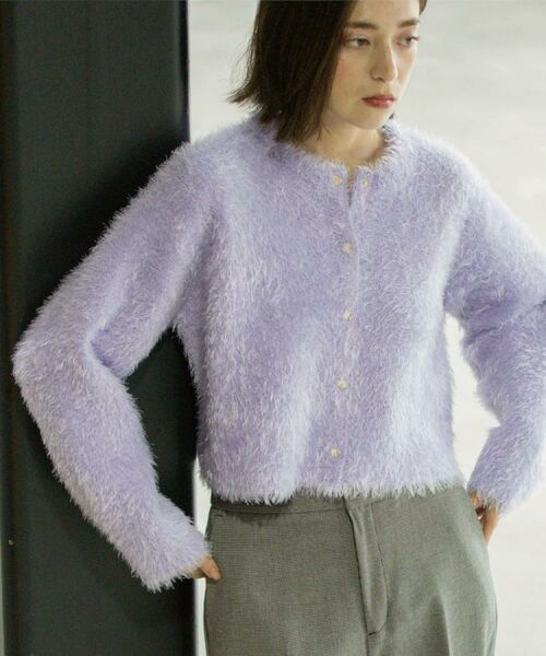 OPAQUE.CLIP / オペーク ドット クリップ カーディガン・ボレロ | シャギーショートカーディガン【洗濯機OK】《6col》 | 詳細29