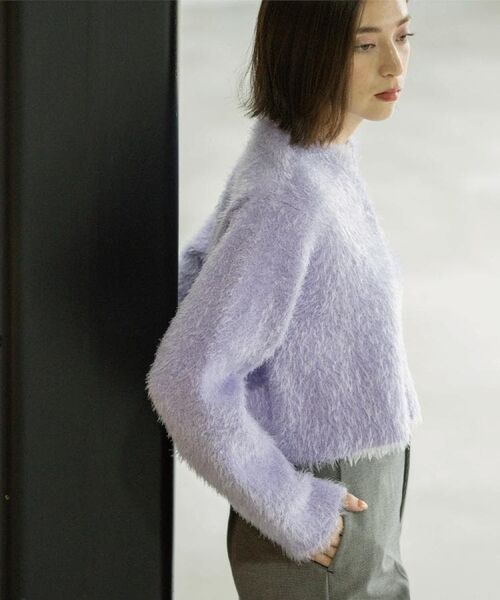 OPAQUE.CLIP / オペーク ドット クリップ カーディガン・ボレロ | シャギーショートカーディガン【洗濯機OK】《6col》 | 詳細30