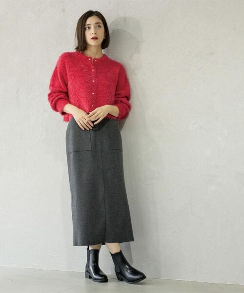 OPAQUE.CLIP / オペーク ドット クリップ カーディガン・ボレロ | シャギーショートカーディガン【洗濯機OK】《6col》 | 詳細8