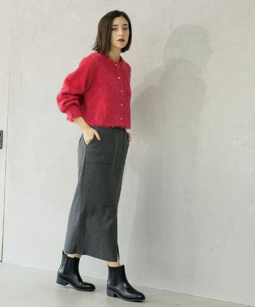 OPAQUE.CLIP / オペーク ドット クリップ カーディガン・ボレロ | シャギーショートカーディガン【洗濯機OK】《6col》 | 詳細9