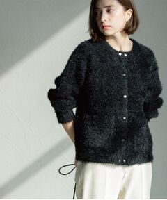 OPAQUE.CLIP / オペーク ドット クリップ カーディガン・ボレロ | シャギーミドルカーディガン【洗濯機OK】《6col》