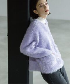 OPAQUE.CLIP / オペーク ドット クリップ カーディガン・ボレロ | シャギーミドルカーディガン【洗濯機OK】《6col》