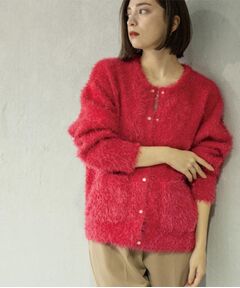 OPAQUE.CLIP / オペーク ドット クリップ カーディガン・ボレロ | シャギーミドルカーディガン【洗濯機OK】《6col》