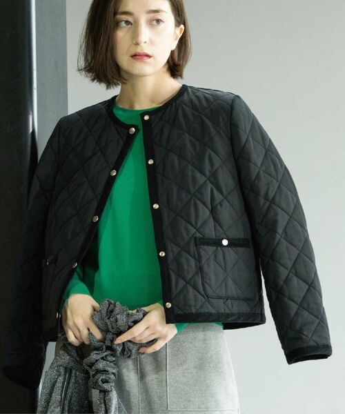 OPAQUE.CLIP / オペーク ドット クリップ ノーカラージャケット | 撥水キルティングノーカラージャケット【洗濯機洗い可】 | 詳細14