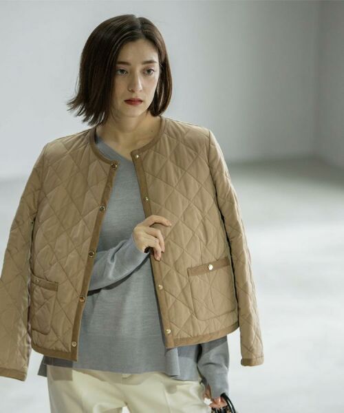 OPAQUE.CLIP / オペーク ドット クリップ ノーカラージャケット | 撥水キルティングノーカラージャケット【洗濯機洗い可】 | 詳細15