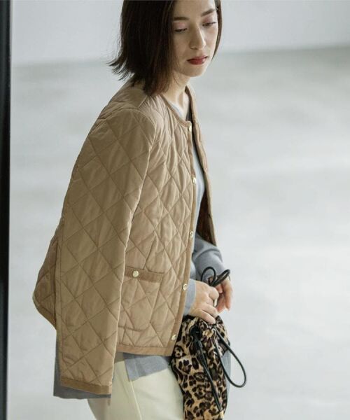 OPAQUE.CLIP / オペーク ドット クリップ ノーカラージャケット | 撥水キルティングノーカラージャケット【洗濯機洗い可】 | 詳細17