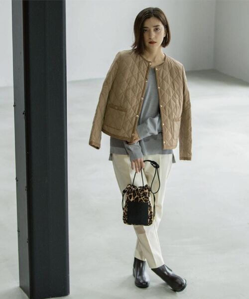 OPAQUE.CLIP / オペーク ドット クリップ ノーカラージャケット | 撥水キルティングノーカラージャケット【洗濯機洗い可】 | 詳細18