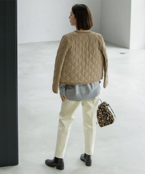 OPAQUE.CLIP / オペーク ドット クリップ ノーカラージャケット | 撥水キルティングノーカラージャケット【洗濯機洗い可】 | 詳細20