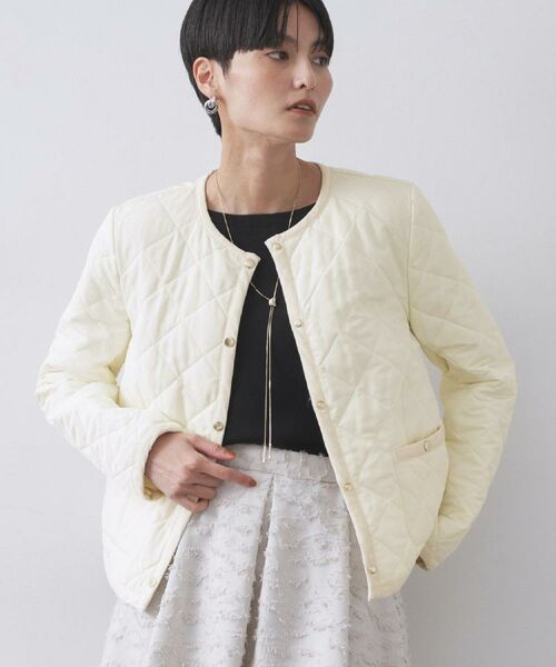 OPAQUE.CLIP / オペーク ドット クリップ ノーカラージャケット | 撥水キルティングノーカラージャケット【洗濯機洗い可】 | 詳細21