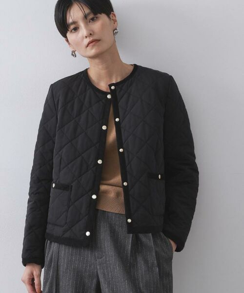 OPAQUE.CLIP / オペーク ドット クリップ ノーカラージャケット | 撥水キルティングノーカラージャケット【洗濯機洗い可】 | 詳細27