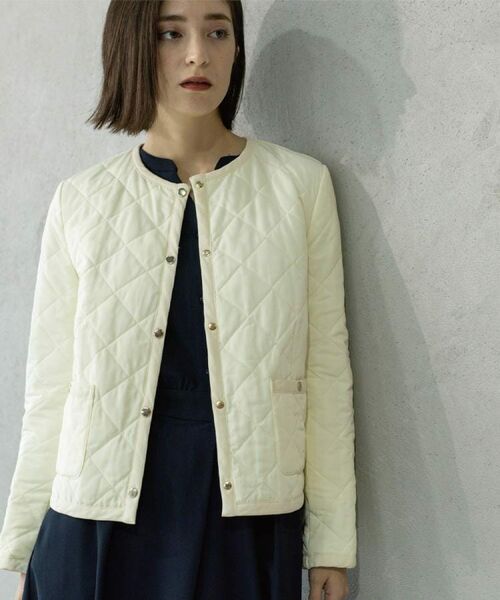 OPAQUE.CLIP / オペーク ドット クリップ ノーカラージャケット | 撥水キルティングノーカラージャケット【洗濯機洗い可】 | 詳細4