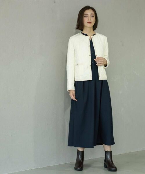 OPAQUE.CLIP / オペーク ドット クリップ ノーカラージャケット | 撥水キルティングノーカラージャケット【洗濯機洗い可】 | 詳細6