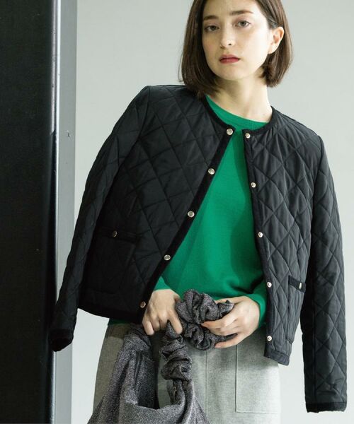 OPAQUE.CLIP / オペーク ドット クリップ ノーカラージャケット | 撥水キルティングノーカラージャケット【洗濯機洗い可】 | 詳細9