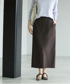 OPAQUE.CLIP / オペーク ドット クリップ ロング・マキシ丈スカート | 《8色展開/S-LLサイズ》ウールライクタイトスカート【洗濯機洗い可】