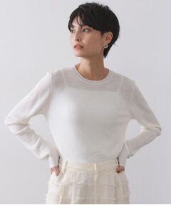 OPAQUE.CLIP / オペーク ドット クリップ ニット・セーター | シアーリブニット【洗濯機OK】