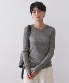 OPAQUE.CLIP / オペーク ドット クリップ ニット・セーター | シアーリブニット【洗濯機OK】