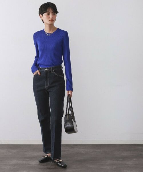 OPAQUE.CLIP / オペーク ドット クリップ ニット・セーター | シアーリブニット【洗濯機OK】 | 詳細14