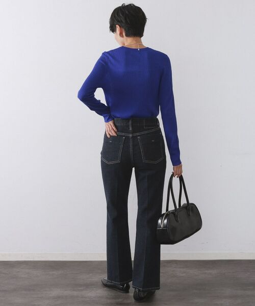 OPAQUE.CLIP / オペーク ドット クリップ ニット・セーター | シアーリブニット【洗濯機OK】 | 詳細15