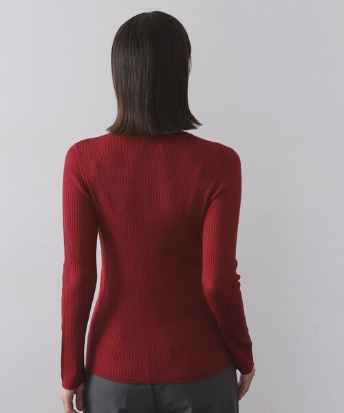 OPAQUE.CLIP / オペーク ドット クリップ ニット・セーター | シアーリブニット【洗濯機OK】 | 詳細23