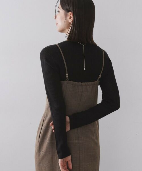 OPAQUE.CLIP / オペーク ドット クリップ ニット・セーター | シアーリブニット【洗濯機OK】 | 詳細9