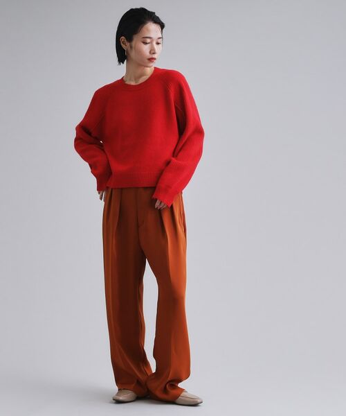 OPAQUE.CLIP / オペーク ドット クリップ ニット・セーター | 【es】メリノウール クルーミドルゲージニット | 詳細10